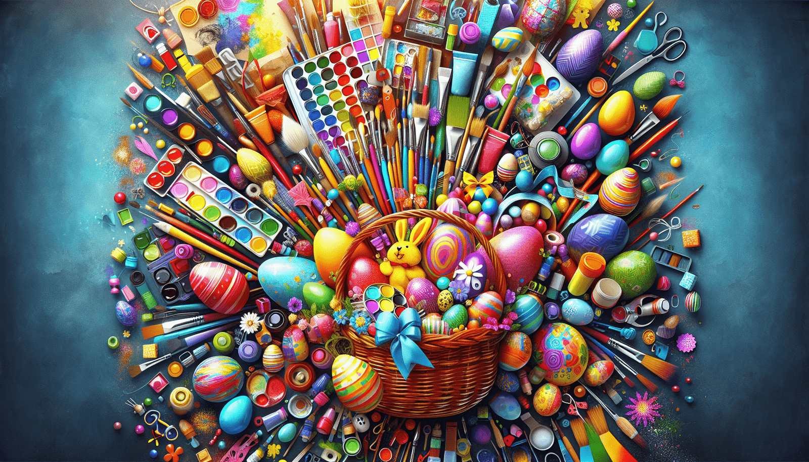 Mixed Media Easter Baskets